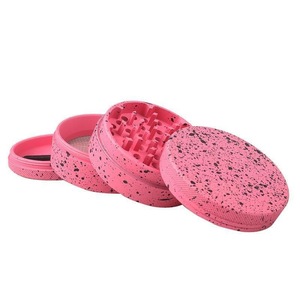 Speckled Aluminum <b>Grinder</b> 4 Layer Round Manual Crusher 63 mm Metal Mill for Storage - Product Image 4