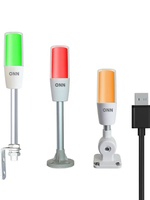 Lampu Indikator Peringatan M4T-USB ONN Buatan Pabrik DC5V Kap Lampu Ganda dengan 3 Warna dalam 1 Lapis Logo Dapat Disesuaikan