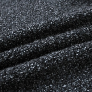 Nouveau style en stock, <span class=keywords><strong>prix</strong></span> abordable, livraison rapide, tissu doux en laine mélangée noir et gris avec paillettes brillantes pour robe, costume, manteau - Product Image 3