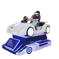 Équipement VR de parc d'attractions, simulateur de karting VR immersif, machine d'arcade de course à mouvement complet pour usage commercial