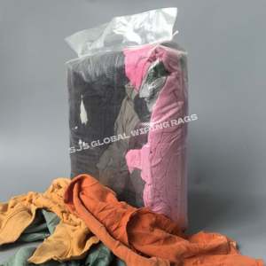 Trapos de Felpa de Colores Variados, Trapos de Algodón 100%, Trapos de Limpieza Industriales de Algodón 100% para Limpieza - Product Image 1