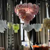 Lustre LED en verre de Murano français, décoration de luxe, chambre à coucher, salon, salle à manger, duplex, luminaire suspendu moderne