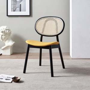 Fabricante de muebles de cafetería De Lujo modernos de ratán de madera maciza, juego de comedor para restaurante, sillas de restaurante - Product Image 4