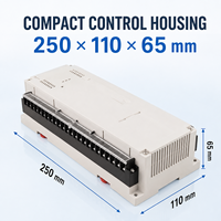 255*110*65mm Din Rail Electronic Instrument Enclosures PLC Plastic Shell Control Housing Project Case Din Rail Panel Case