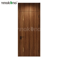 Оптовая продажа от фабрики Yingkang, внутренняя дверь WPC для ванной комнаты, Современная Звуконепроницаемая дверь для спальни, Wpc, противотермитная плоская дверь
