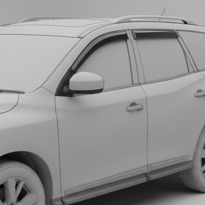 1987-Sekarang Nissan <span class=keywords><strong>Pathfinder</strong></span> / Terrano Pelindung Jendela Hitam Matte Perekat Otomatis Penahan Angin Pelindung Hujan 4PCS - Product Image 2