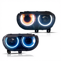 Ensemble de phares LED Vland 12V 4600/5600 Lumens pour Challenger 2008-2014, modification de voiture, feux de jour