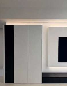 <span class=keywords><strong>Meuble</strong></span> TV mural flottant de luxe moderne, unité personnalisée pour toute la <span class=keywords><strong>maison</strong></span>, mobilier de salon avec éclairage d'ambiance LED - Product Image 3