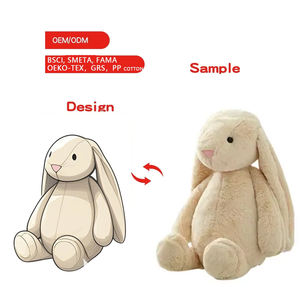 Op maat gemaakte groothandel ontwerp zacht speelgoed knuffel fabricage speelgoed knuffeldier pluche op maat gemaakte konijn schattig knuffeldier pluche speelgoed - Product Image 6