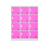 Armoire de rangement pour élèves du primaire casier d'école en métal 9/12 portes casier de maternelle armoire de casier en acier coloré