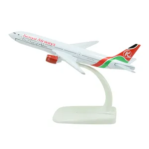 1:400 16 centimetri Kenya Airways Boeing B777 Metallo Passeggeri Aereo Modello di Aerei Civili Modalità Die Cast Modello di Aereo di Personalizzazione OEM