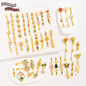 NANTONG Traditional Chinese Style Gold Plated <b>Copper</b> Chain DIY Jewelry Accessory For <b>Bracelet</b> Making - Product Image 1