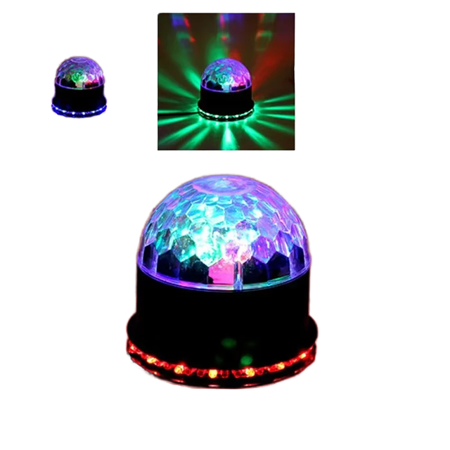 3W RGB LED Stage Lights Disco Ball Sound Activated Rotating Laser Projector Electric/Battery for Christmas Wedding Festival