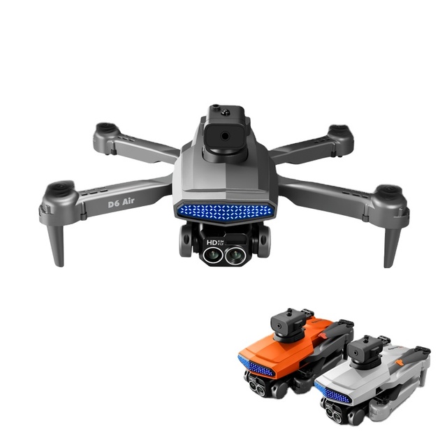 Hot Selling Infrared Obstacle Avoidance D6 Pro Mini Drone HD Dual 4k Camera Optical Flow Hover Foldable Quadcopter D6 Rc Drones