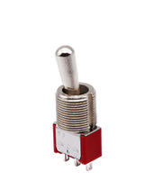 Mini interrupteurs à bascule DPDT 3A 250V 6 broches Fonction marche-arrêt-marche avec matériau métallique IP65 pour équipements électriques