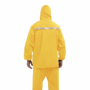 Combinaison de pluie en PVC résistant, imperméable, <span class=keywords><strong>veste</strong></span> de pluie en tissu tricoté, imperméables durables pour la randonnée - Product Image 4