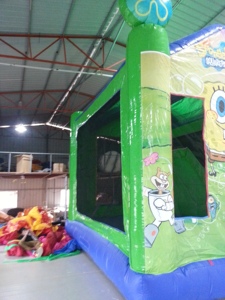 <b>Inflatable</b> PVC Sport Theme Castle with Slide for Commercial Outdoor Kids Play Fun Easy Setup - Product Image 4