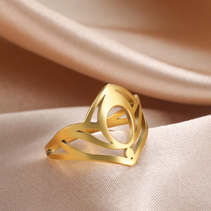 <strong>Bishop</strong> Hat Classic <strong>Ring</strong> Stainless Steel Jewelry for Men Women Occult Jewelry Hollow Out Finger <strong>Ring</strong> - Product Image 2