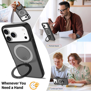 Étui de téléphone <span class=keywords><strong>antichoc</strong></span> avec anneau magnétique et support, protection intégrale pour <span class=keywords><strong>iPhone</strong></span> 18 Pro Max - Product Image 4