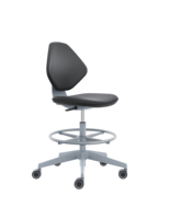 Chaise de laboratoire moderne anti-statique | Siège ergonomique antistatique en cuir PU pour travaux électroniques
