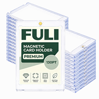 Vente en gros de boîtes de présentation pour collection de cartes à collectionner 130PT, porte-cartes magnétique One Touch pour cartes de sport et de baseball