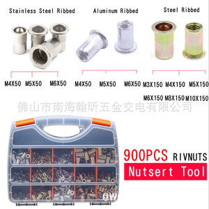 Stainless Steel Blind <b>Rivet</b> <b>Nut</b> Knurled Head Zinc Plated For Metal Assembly - Product Image 5