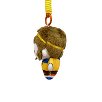 Poupées Wukong faites à la main de 10cm, pendentif porte-clés en peluche noir personnalisé, peluches de personnage d'anime doux et mignon, jouets en peluche