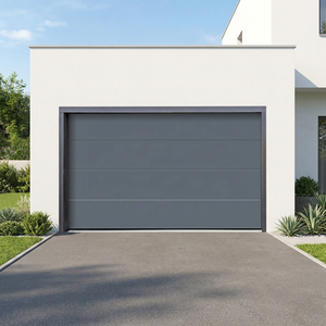 <span class=keywords><strong>Porte</strong></span> <span class=keywords><strong>de</strong></span> <span class=keywords><strong>garage</strong></span> sectionnelle électrique à enroulement intégral, design moderne personnalisé ZS, intelligente, automatique, isolée en acier - Product Image 3