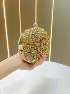 Pochette da Sera con Strass per Donne, Borse per Matrimoni e Feste, Borsetta Scintillante con Cristalli e Diamanti - Product Image 3