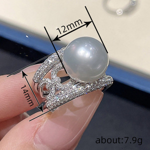 Anello Stile Perla per Donne, Elegante e Chic, Gioiello da Indossare Ogni Giorno, Regalo di Moda - Product Image 4