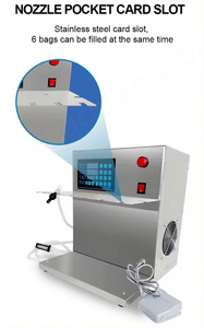 Nouvelle machine semi-automatique électrique à pompe magnétique à diaphragme à 4 têtes pour le conditionnement de pâte, de boissons et d'huile, directement d'usine - Product Image 5