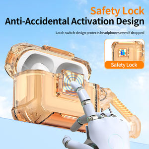 Funda Protectora de TPU con Soporte para Auriculares Crystal Shield para AirPods4, Funda Protectora a Prueba de Golpes con <span class=keywords><strong>Carga</strong></span> Inalámbrica para Auriculares para <span class=keywords><strong>AirPods</strong></span> Pro 3 - Product Image 4