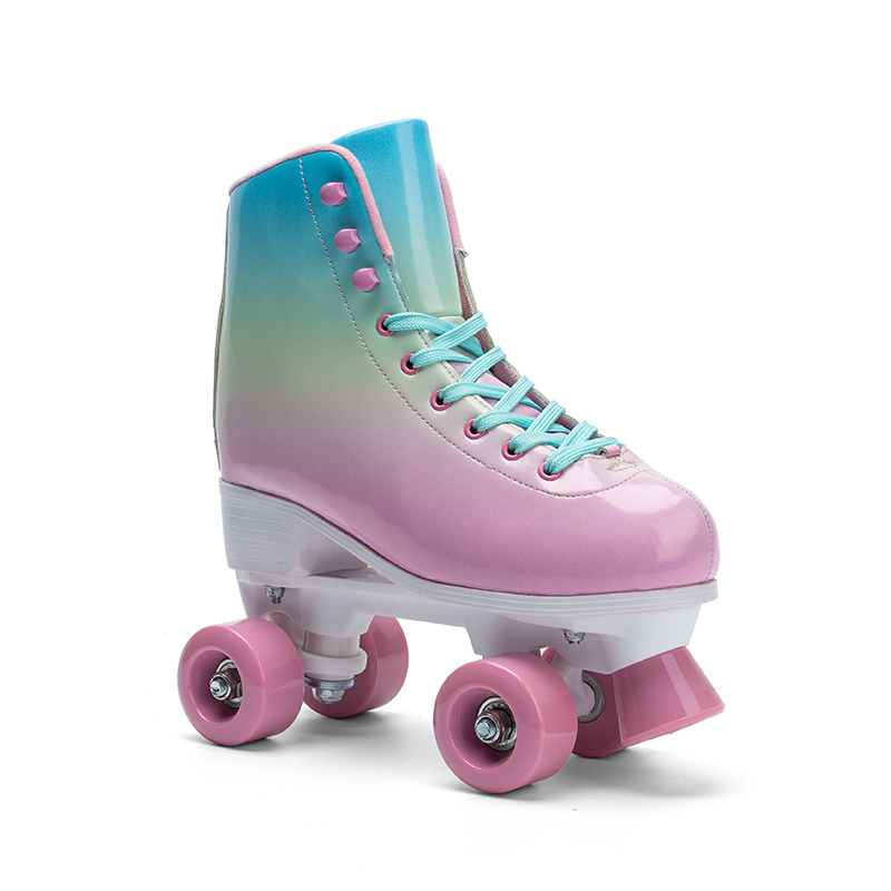 Хорошее качество Прокат каток профессиональный уровень Quad 4 колеса Pu роликовые коньки