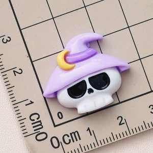 Breloques d'Halloween en résine Cartoon Purple Evil Eye Bat Diy Décoration pour coque de té<span class=keywords><strong>l</strong></span>éphone - Product Image 6