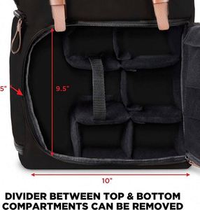 Free Sample Photography Backpack Case for Camera and <b>Laptop</b> with 15.6 inch <b>Laptop</b> Space, Accessory Storage, Tripod Holder - Product Image 3
