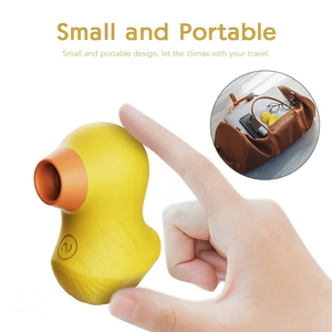 Sextoy Portable <span class=keywords><strong>Canard</strong></span> Jaune 3-en-1 : Suceur Clitoridien, Vibrateur et Stimulateur Oral – 7 Modes – Masturbateur Féminin - Product Image 3