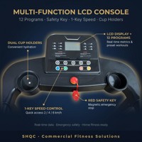 Tapis roulant électrique pliable ultra-silencieux pour la maison, écran tactile LCD, programmes d'exercices, fonctions d'absorption des chocs