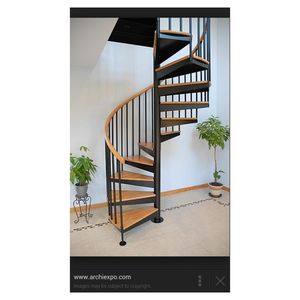 <span class=keywords><strong>Escalier</strong></span> en colimaçon Prima résistant aux intempéries, avec barreaux verticaux, pour l'extérieur et l'intérieur - Product Image 3