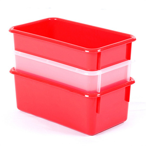 Customizable simple design storage box stackable hard plastic case