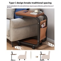 Table basse moderne simple et économique avec plateau en bois massif et structure en acier pour salon, hôtel, appartement, bureau