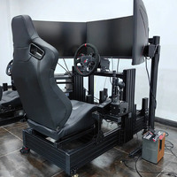 Equipo de Carreras Arcade con Movimiento para Salas de Experiencia de Juego, Simulador de Cabina con Estructura de Aluminio 4080 y Asiento de Conducción Antifatiga