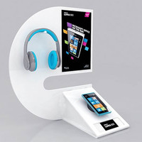 Présentoir d'accessoires électroniques pour écouteurs et téléphones Rack en métal Comptoir Vietnam Certifié ISO9001 pour la vente au détail