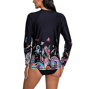 Cung cấp chất lượng cao của dịch vụ tùy chỉnh phụ nữ phát ban bảo vệ in kỹ thuật số dài tay áo cô gái phát ban bảo vệ - Product Image 3