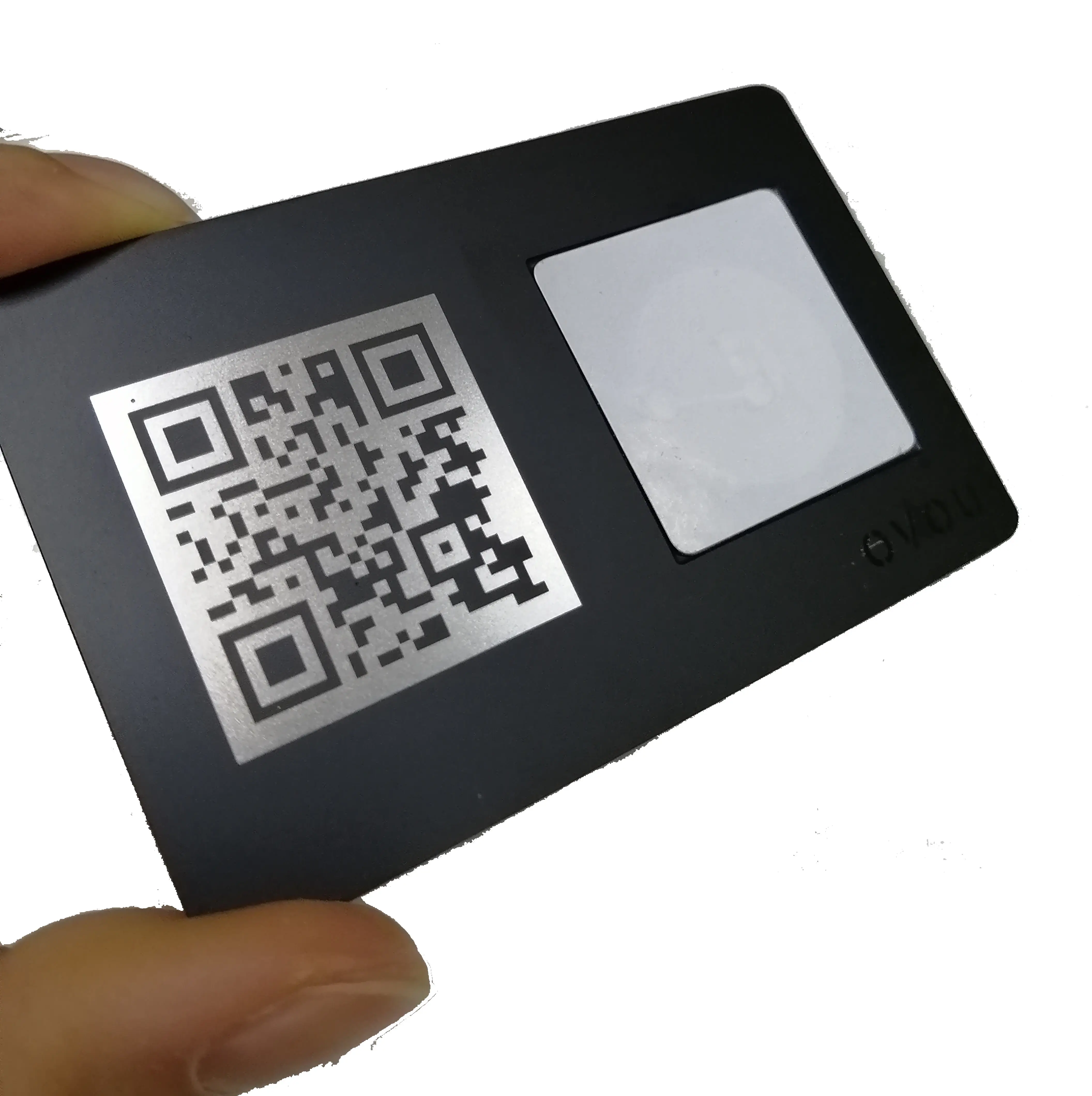 Rfid Nfc Card Tap untuk pergi nfc chip kartu bisnis logam hitam untuk kontak media sosial