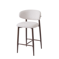 Chaise de salle à manger au design européen moderne, en microfibre écologique, avec structure et pieds en métal, pour la maison, le bureau, l'hôtel et l'usage domestique