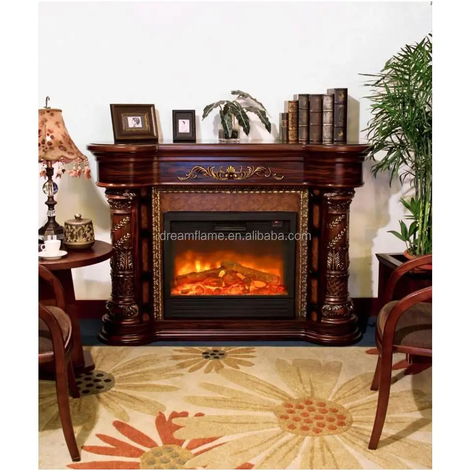 Lareira De Madeira 70 Inch New Arrivals Mármore Tela Mesa De Calor 3D Vapor De Água Baixo Preço Mantel Vapor Névoa Lareira Grandes Logs