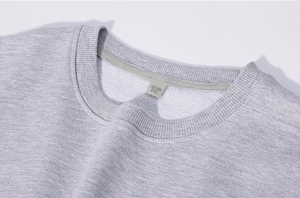 Custom Logo O-Neck <b>Hoodie</b> Crew Neck Unisex 100% Cotton Thick Gsm Oversized Sweatshirt Embroidered Crewneck Blank <b>Men</b> Sweatshirt - Product Image 6