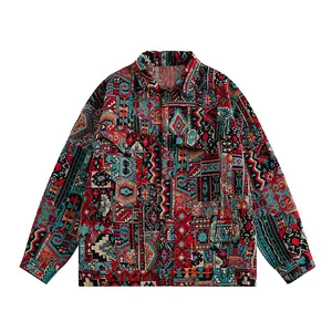 Streetwear personnalisé veste à bulles veste en tapisserie pour homme