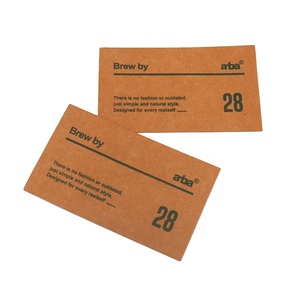 2021 Nieuwe Hot Koop Aangepaste Karton Afdrukken Handelsmerk Gevouwen Wasbare Vintage Papier Hang Tags Voor Jeans - Product Image 2