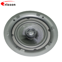 Haut-parleur de plafond coaxial 2 voies 6,5 pouces OEM/ODM, 8 ohms, étanche IPX-6, 30W RMS, pour utilisation en home cinéma et dans les restaurants